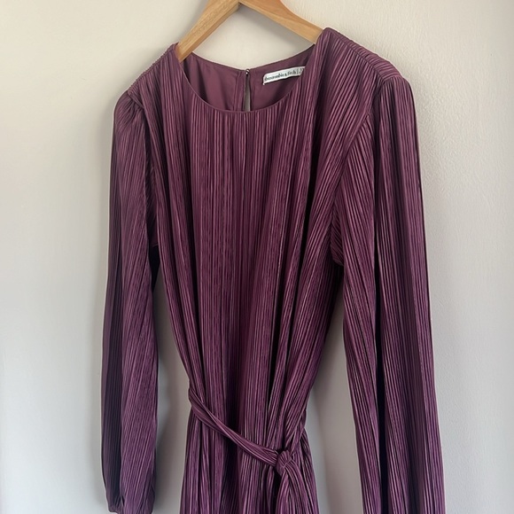 Abercrombie & Fitch Red Long Sleeve Dress | Small Tall - Picture 2 of 5